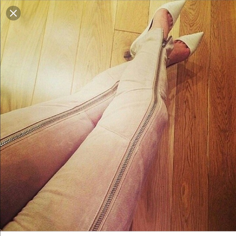 H&M suede leggings